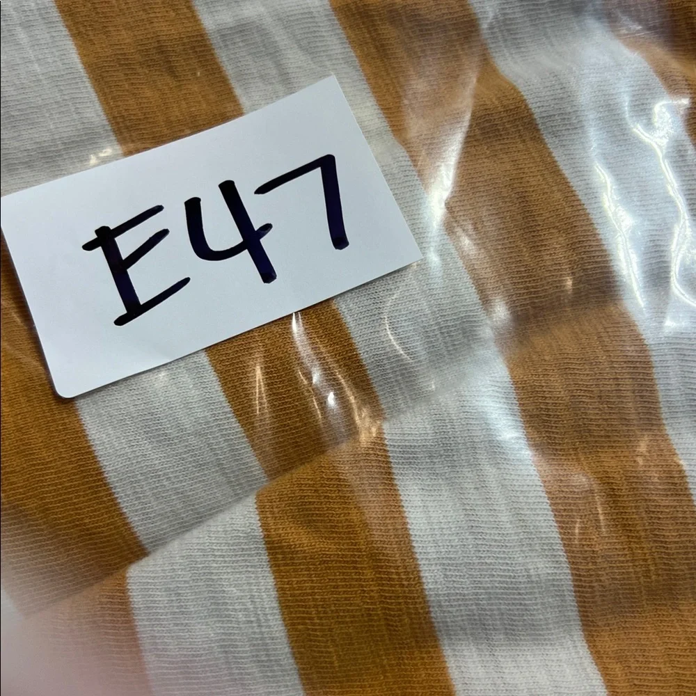 Vintage guess tee size Medium yellow white block stripes - Picture 6 of 6